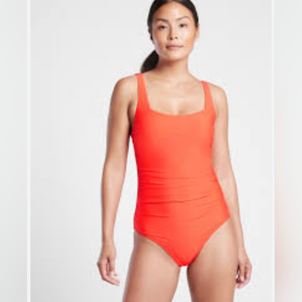 Athleta Swimsuit / Athleta Square Neck One Piece - Picture 1 of 13
